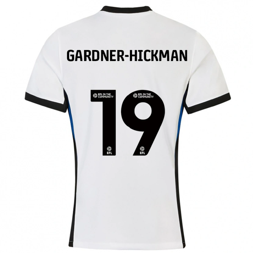 Danxen Hombre Camiseta Taylor Gardner-Hickman #19 Blanco Azul 2ª Equipación 2025/26 La Camisa México