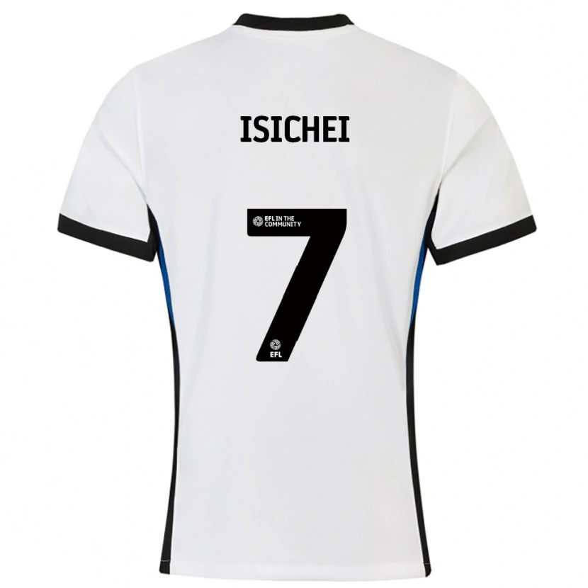 Danxen Hombre Camiseta Daniel Isichei #7 Blanco Azul 2ª Equipación 2025/26 La Camisa México