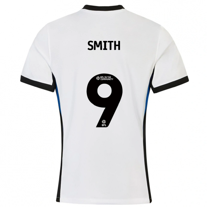 Danxen Hombre Camiseta Libby Smith #9 Blanco Azul 2ª Equipación 2025/26 La Camisa México