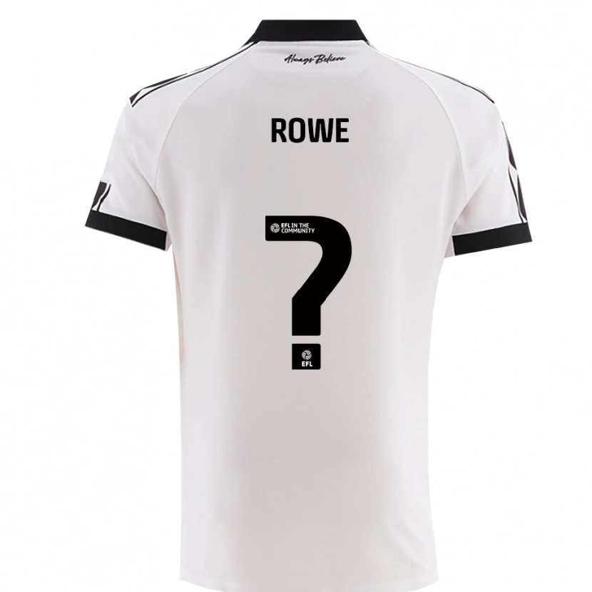 Danxen Hombre Camiseta Romani Rowe #0 Blanco Negro 2ª Equipación 2025/26 La Camisa México