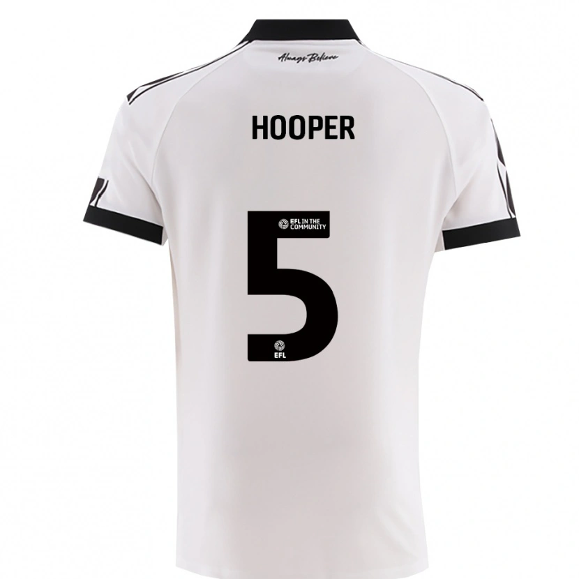 Danxen Hombre Camiseta Jack Hooper #5 Blanco Negro 2ª Equipación 2025/26 La Camisa México
