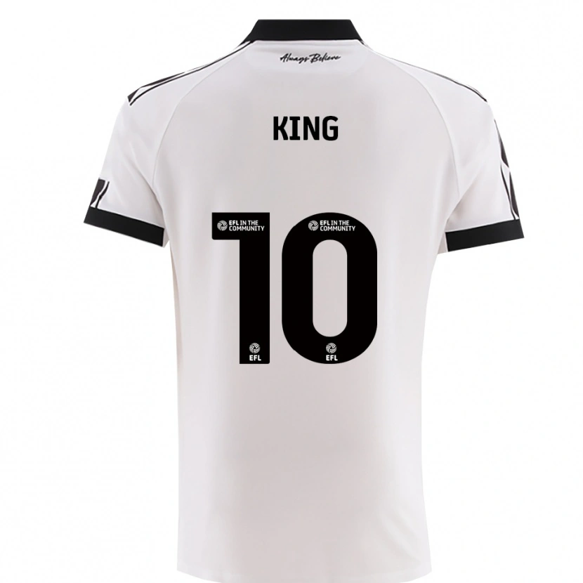 Danxen Hombre Camiseta Andy King #10 Blanco Negro 2ª Equipación 2025/26 La Camisa México