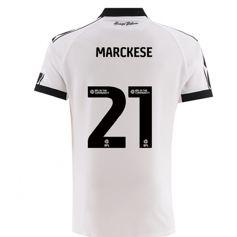 Danxen Hombre Camiseta Kaylan Marckese #21 Blanco Negro 2ª Equipación 2025/26 La Camisa México