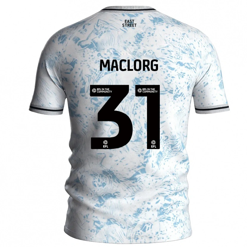 Danxen Hombre Camiseta Lennon Maclorg #31 Blanco Azul Celeste 2ª Equipación 2025/26 La Camisa México