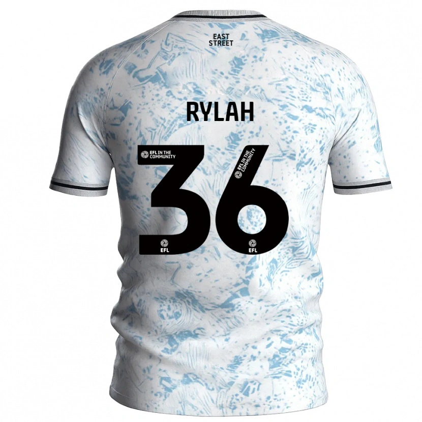 Danxen Hombre Camiseta Henry Rylah #36 Blanco Azul Celeste 2ª Equipación 2025/26 La Camisa México