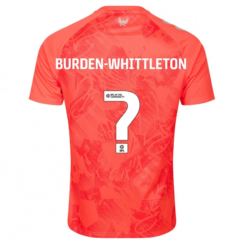 Danxen Hombre Camiseta Charlie Burden-Whittleton #0 Naranja Blanco 2ª Equipación 2025/26 La Camisa México