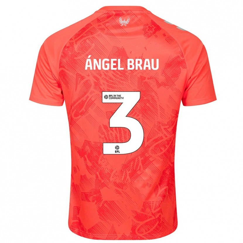 Danxen Hombre Camiseta Miguel Ángel Brau #3 Naranja Blanco 2ª Equipación 2025/26 La Camisa México