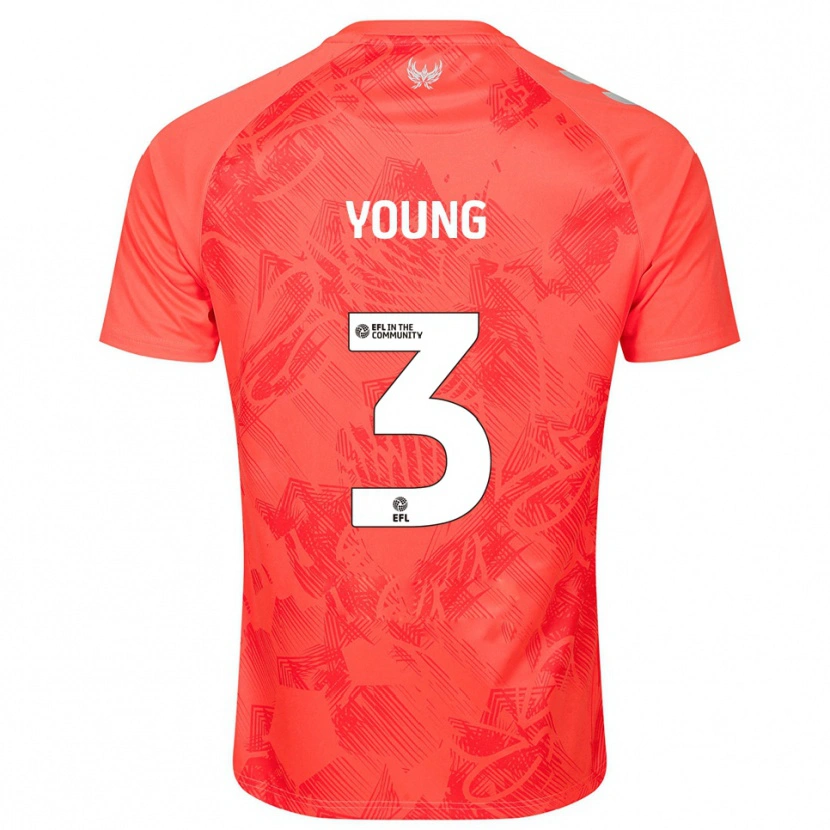 Danxen Hombre Camiseta Shay Young #3 Naranja Blanco 2ª Equipación 2025/26 La Camisa México