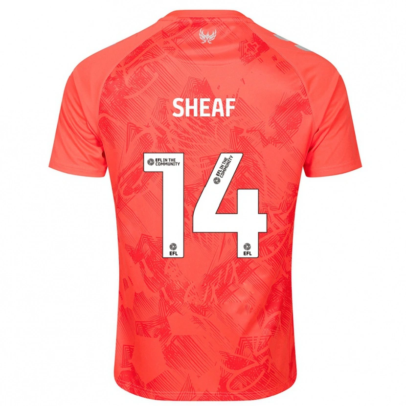 Danxen Hombre Camiseta Ben Sheaf #14 Naranja Blanco 2ª Equipación 2025/26 La Camisa México