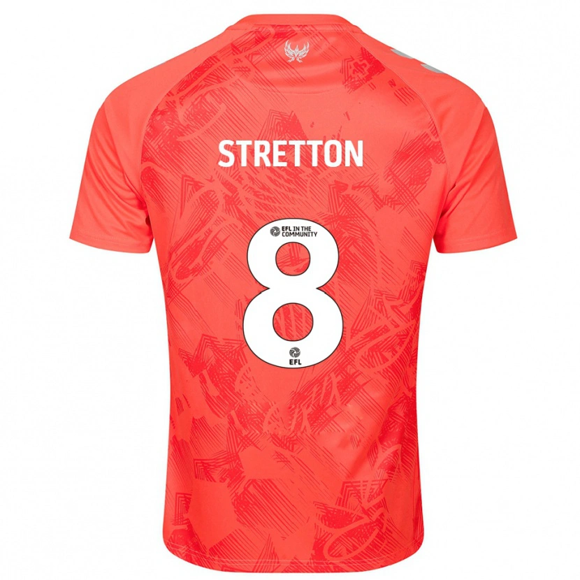 Danxen Hombre Camiseta Mackenzie Stretton #8 Naranja Blanco 2ª Equipación 2025/26 La Camisa México
