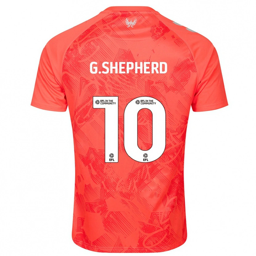 Danxen Hombre Camiseta George Shepherd #10 Naranja Blanco 2ª Equipación 2025/26 La Camisa México