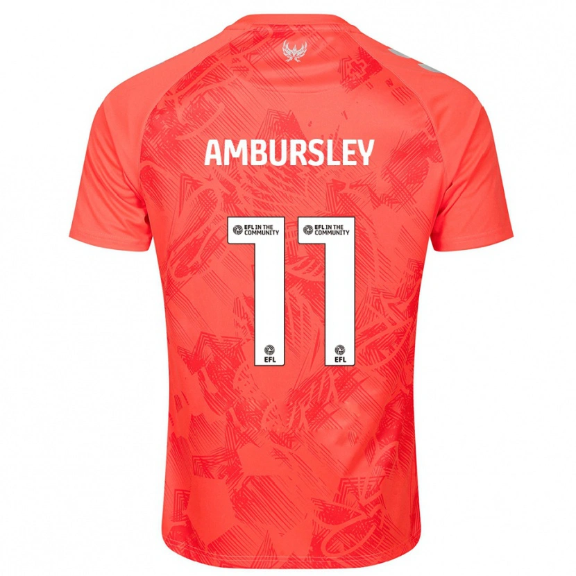 Danxen Hombre Camiseta Conrad Ambursley #11 Naranja Blanco 2ª Equipación 2025/26 La Camisa México