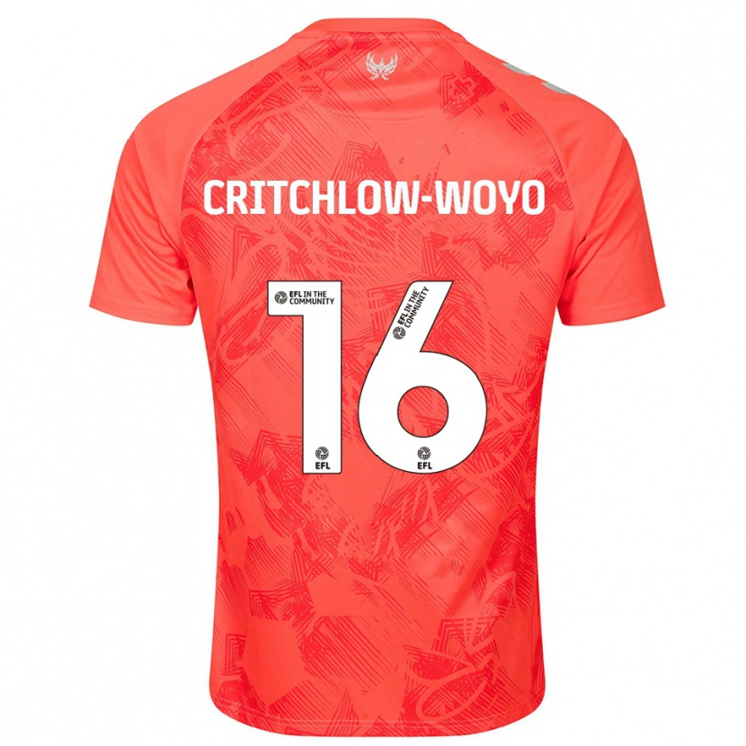 Danxen Hombre Camiseta Tionne Critchlow-Woyo #16 Naranja Blanco 2ª Equipación 2025/26 La Camisa México