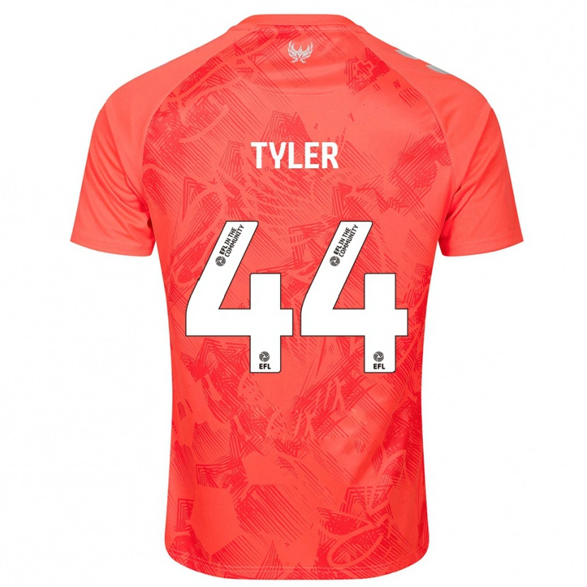 Danxen Hombre Camiseta Cian Tyler #44 Naranja Blanco 2ª Equipación 2025/26 La Camisa México
