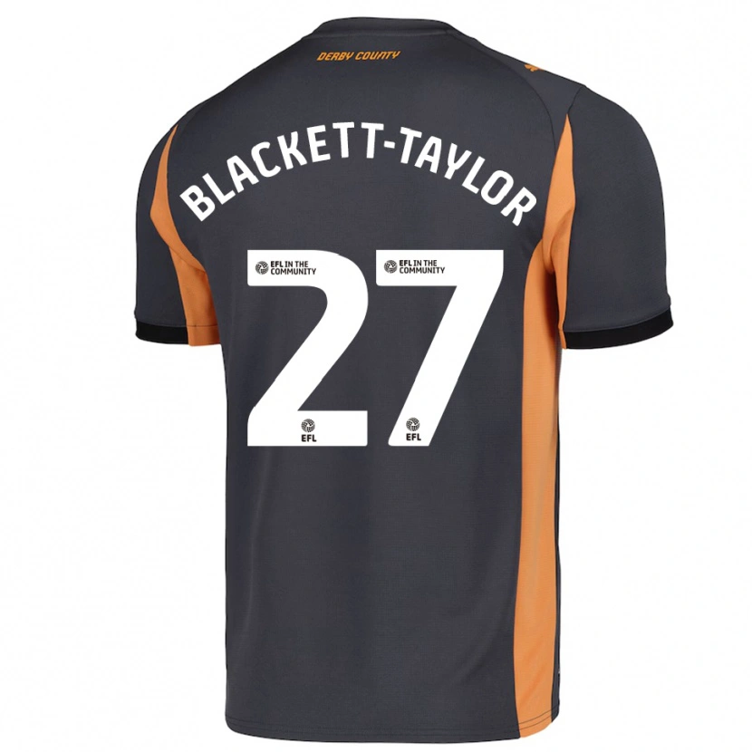 Danxen Hombre Camiseta Corey Blackett-Taylor #27 Gris Naranja Negro 2ª Equipación 2025/26 La Camisa México