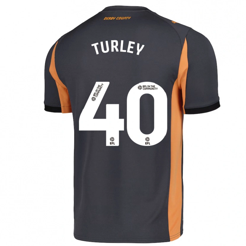 Danxen Hombre Camiseta Freddie Turley #40 Gris Naranja Negro 2ª Equipación 2025/26 La Camisa México
