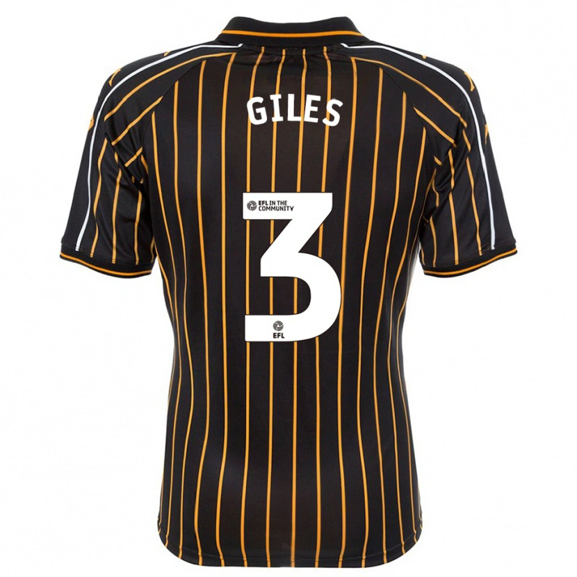 Danxen Hombre Camiseta Ryan Giles #3 Blanco Negro 2ª Equipación 2025/26 La Camisa México