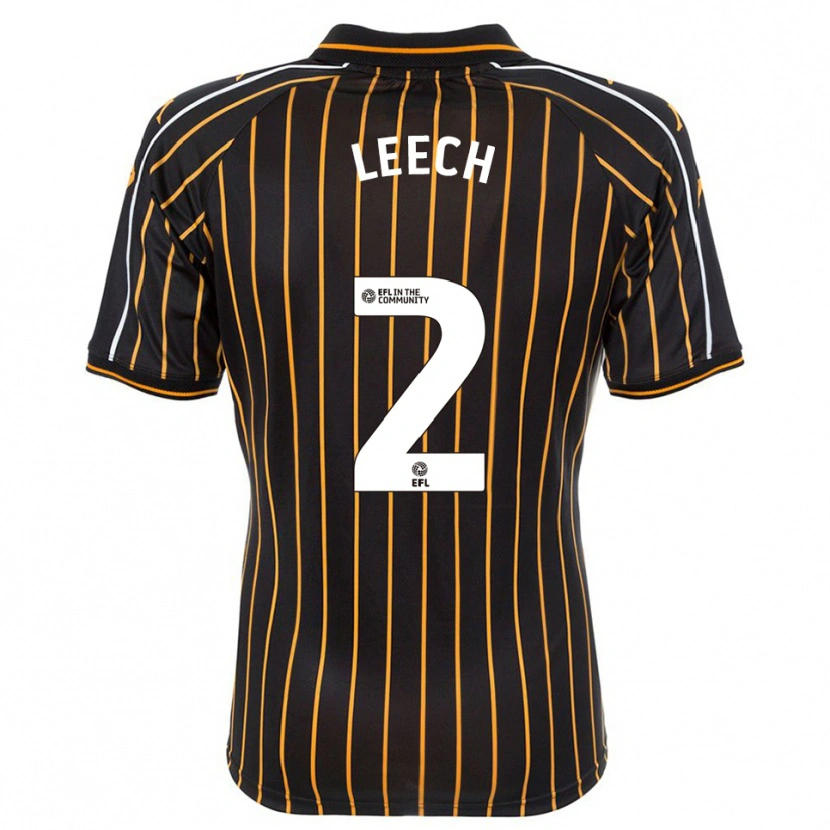 Danxen Hombre Camiseta Rory Leech #2 Blanco Negro 2ª Equipación 2025/26 La Camisa México