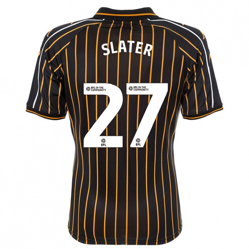 Danxen Hombre Camiseta Regan Slater #27 Blanco Negro 2ª Equipación 2025/26 La Camisa México