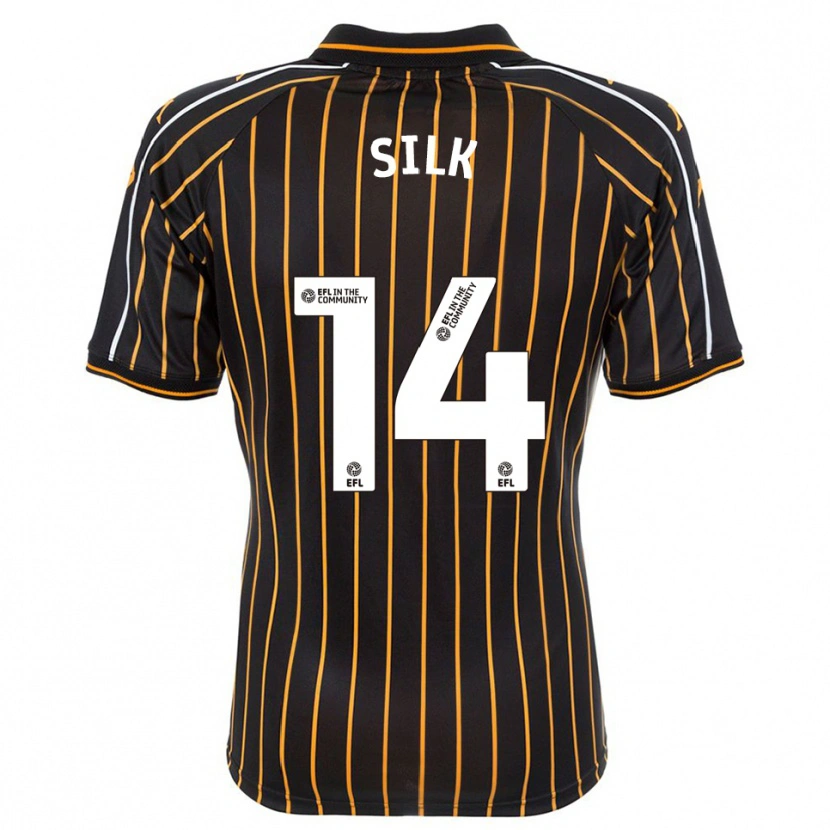 Danxen Hombre Camiseta Reuben Silk #14 Blanco Negro 2ª Equipación 2025/26 La Camisa México