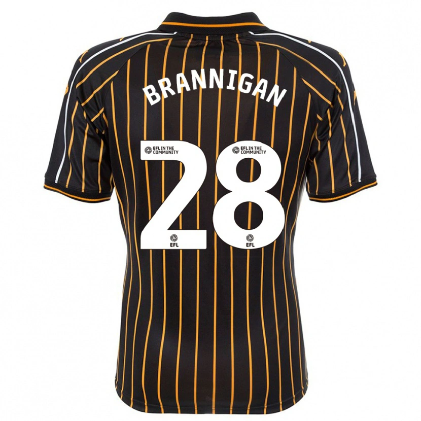 Danxen Hombre Camiseta Aoife Brannigan #28 Blanco Negro 2ª Equipación 2025/26 La Camisa México