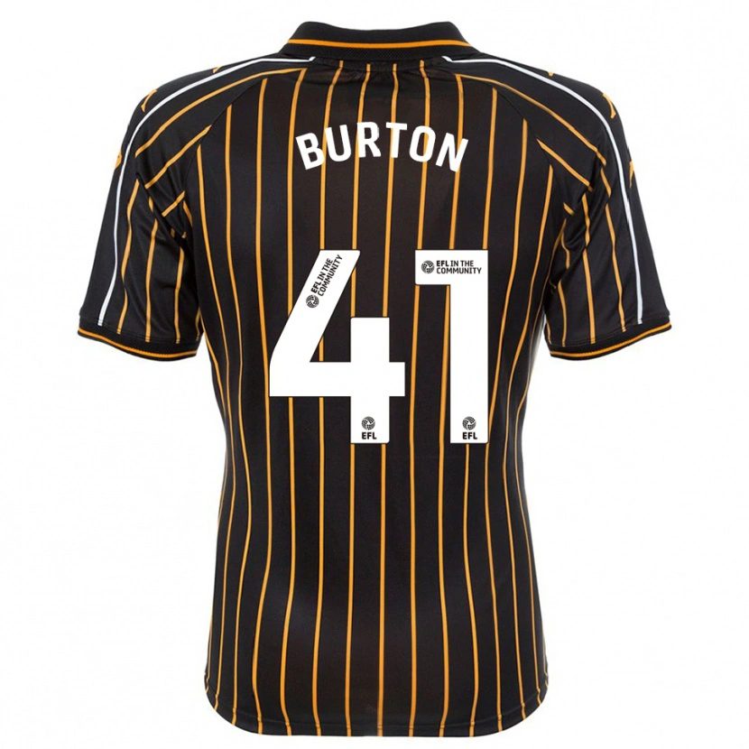 Danxen Hombre Camiseta Jess Burton #41 Blanco Negro 2ª Equipación 2025/26 La Camisa México