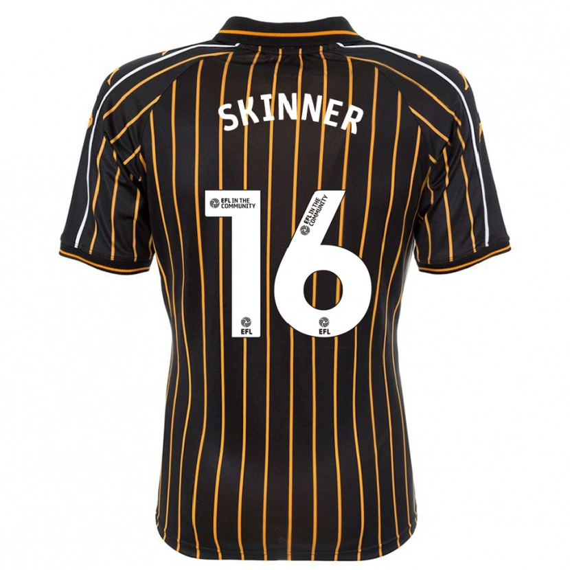 Danxen Hombre Camiseta Harley Skinner #16 Blanco Negro 2ª Equipación 2025/26 La Camisa México
