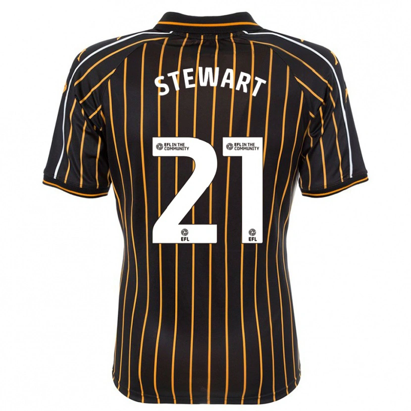 Danxen Hombre Camiseta Alice Stewart #21 Blanco Negro 2ª Equipación 2025/26 La Camisa México
