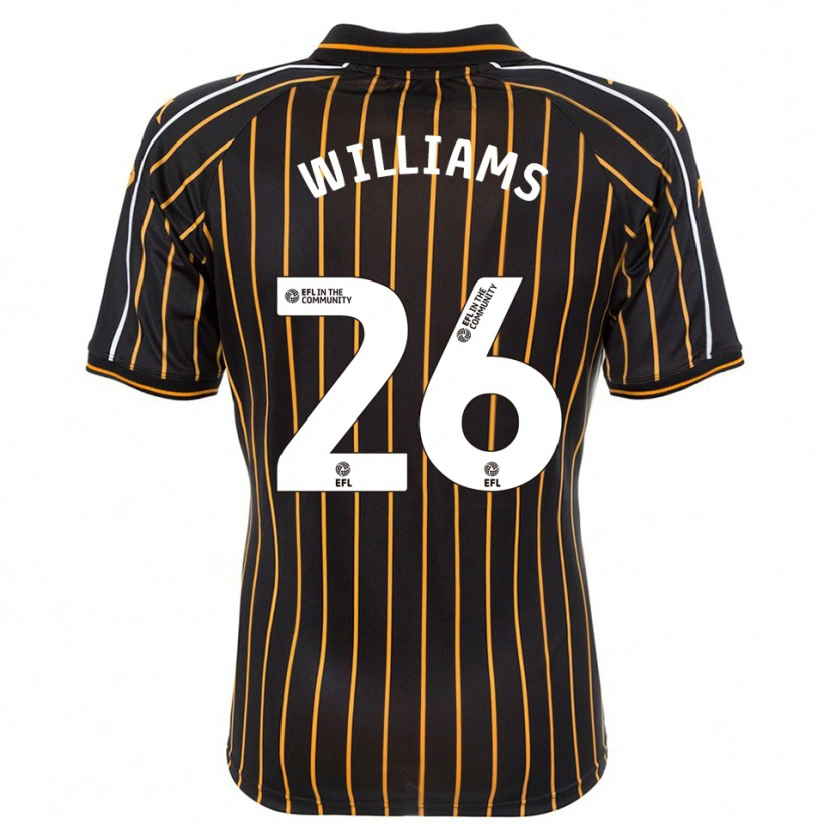 Danxen Hombre Camiseta Annabel Williams #26 Blanco Negro 2ª Equipación 2025/26 La Camisa México