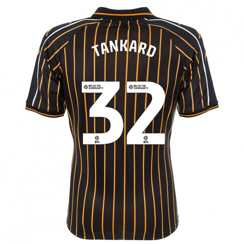 Danxen Hombre Camiseta Lily Tankard #32 Blanco Negro 2ª Equipación 2025/26 La Camisa México