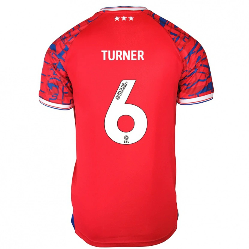 Danxen Hombre Camiseta Steven Turner #6 Rojo Azul 2ª Equipación 2025/26 La Camisa México