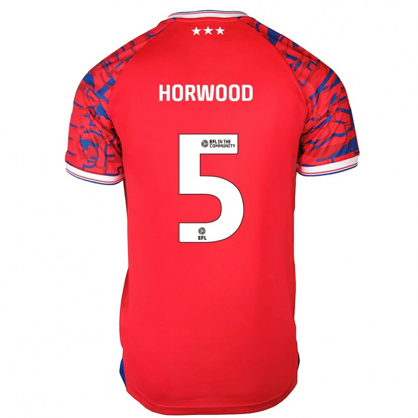 Danxen Hombre Camiseta Bonnie Horwood #5 Rojo Azul 2ª Equipación 2025/26 La Camisa México