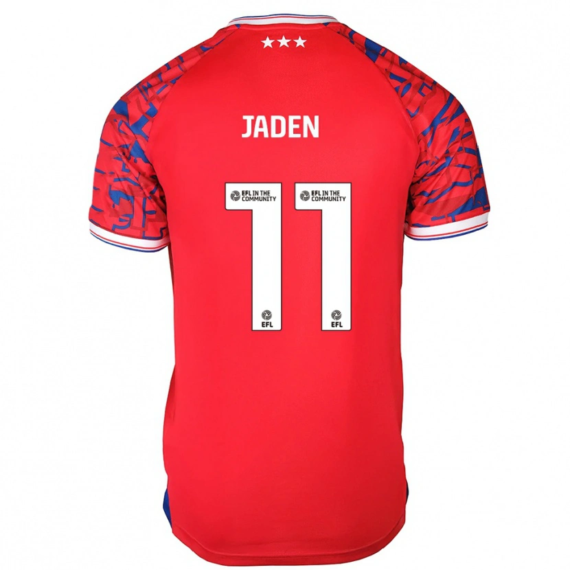 Danxen Hombre Camiseta Jaden Philogene #11 Rojo Azul 2ª Equipación 2025/26 La Camisa México