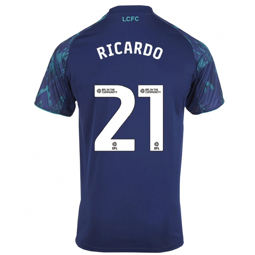 Danxen Hombre Camiseta Ricardo Pereira #21 Azul Marino Verde Blanco 2ª Equipación 2025/26 La Camisa México