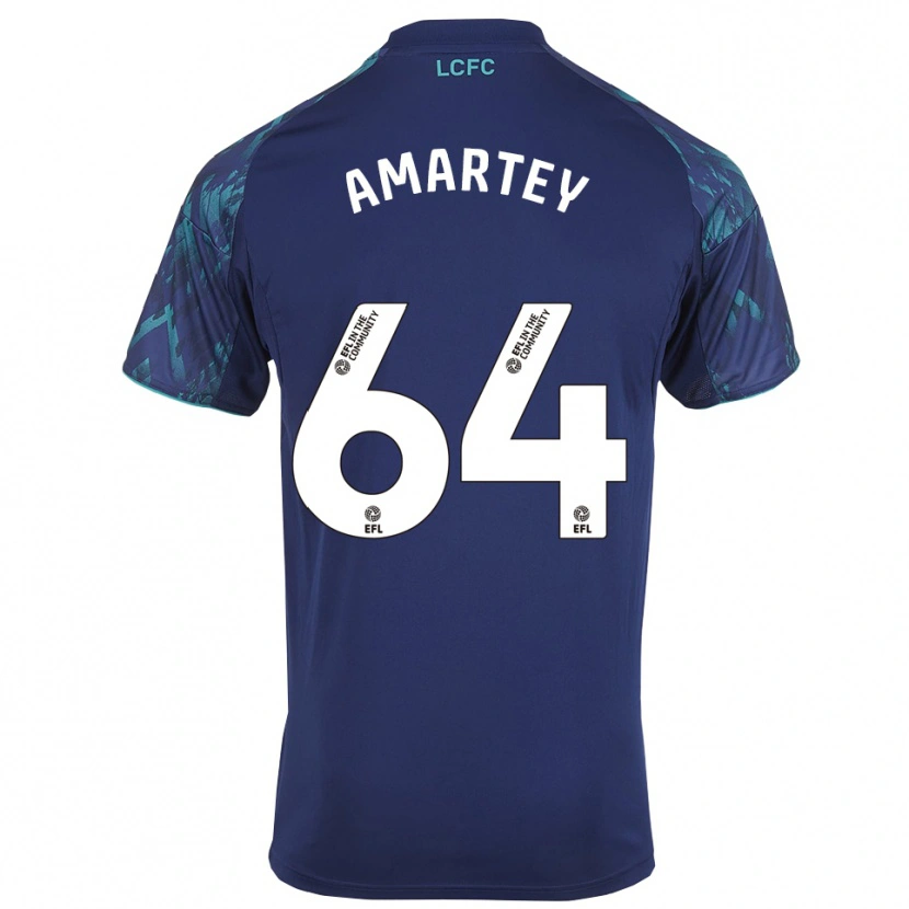 Danxen Hombre Camiseta Bobby Amartey #64 Azul Marino Verde Blanco 2ª Equipación 2025/26 La Camisa México