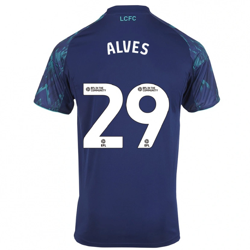 Danxen Hombre Camiseta Will Alves #29 Azul Marino Verde Blanco 2ª Equipación 2025/26 La Camisa México