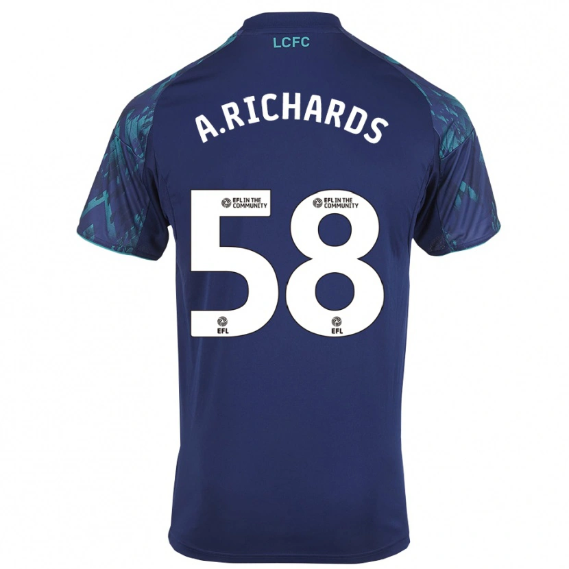 Danxen Hombre Camiseta Amani Richards #58 Azul Marino Verde Blanco 2ª Equipación 2025/26 La Camisa México