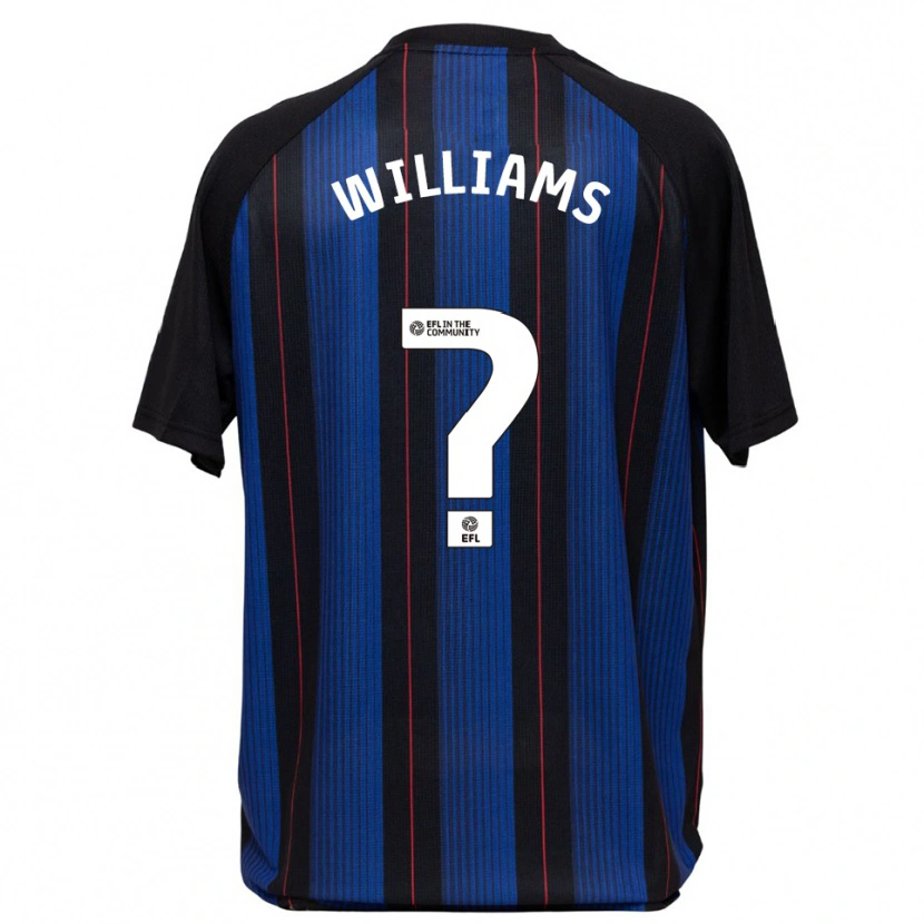 Danxen Hombre Camiseta Logan Williams #0 Azul Negro 2ª Equipación 2025/26 La Camisa México