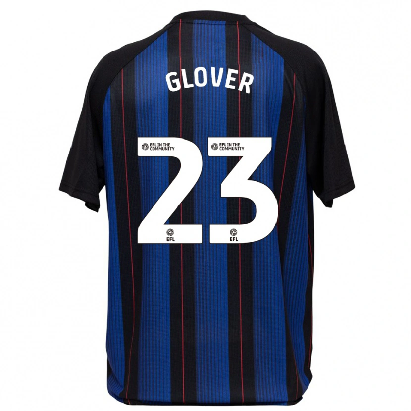 Danxen Hombre Camiseta Tom Glover #23 Azul Negro 2ª Equipación 2025/26 La Camisa México