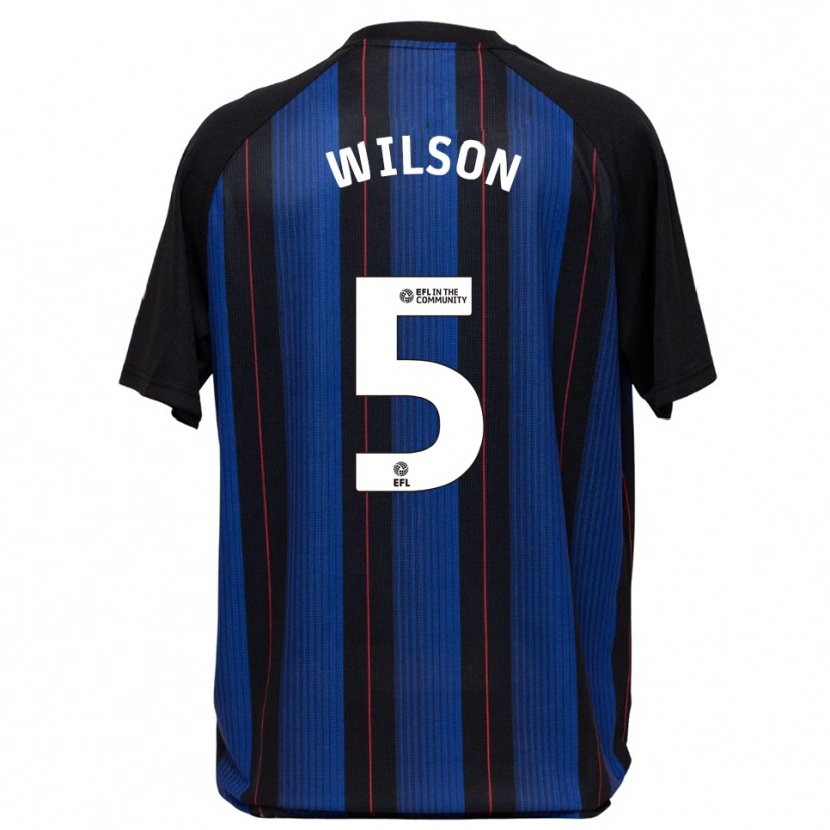 Danxen Hombre Camiseta James Wilson #5 Azul Negro 2ª Equipación 2025/26 La Camisa México