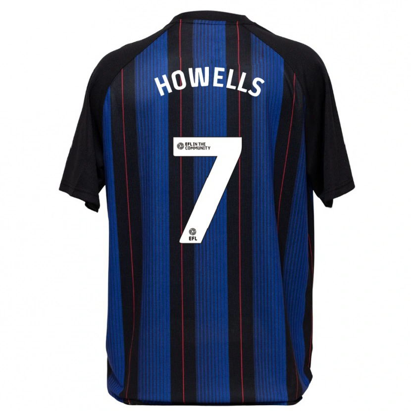 Danxen Hombre Camiseta Max Howells #7 Azul Negro 2ª Equipación 2025/26 La Camisa México