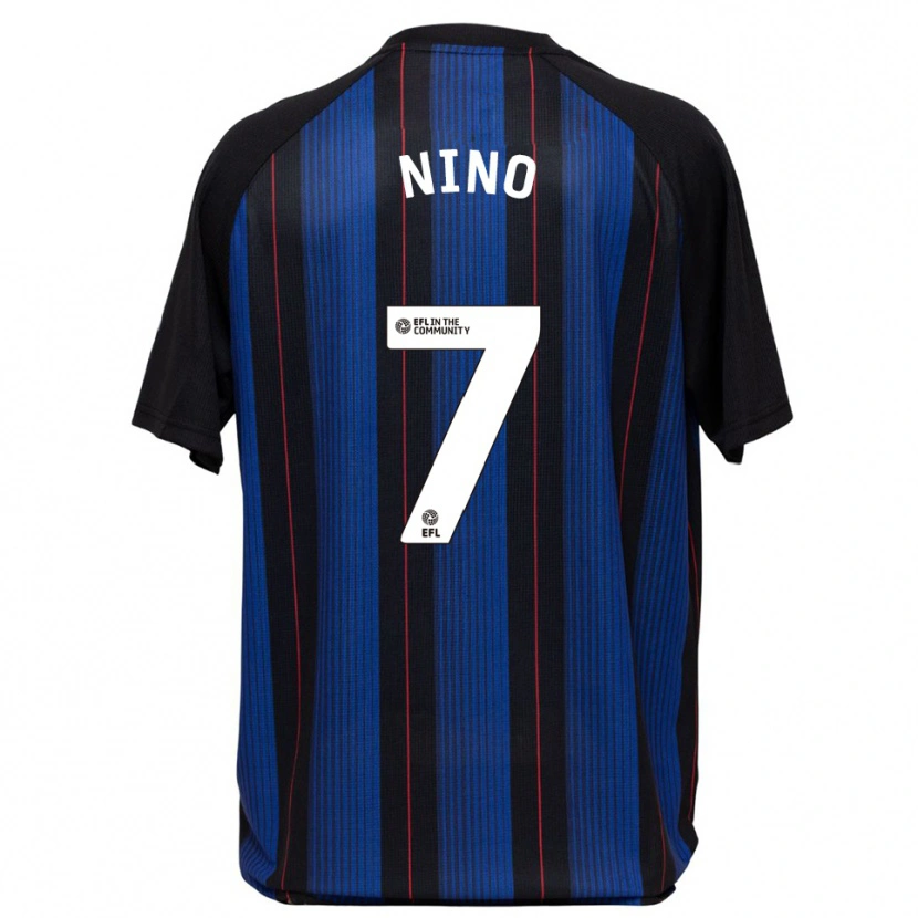 Danxen Hombre Camiseta Collins Nino #7 Azul Negro 2ª Equipación 2025/26 La Camisa México