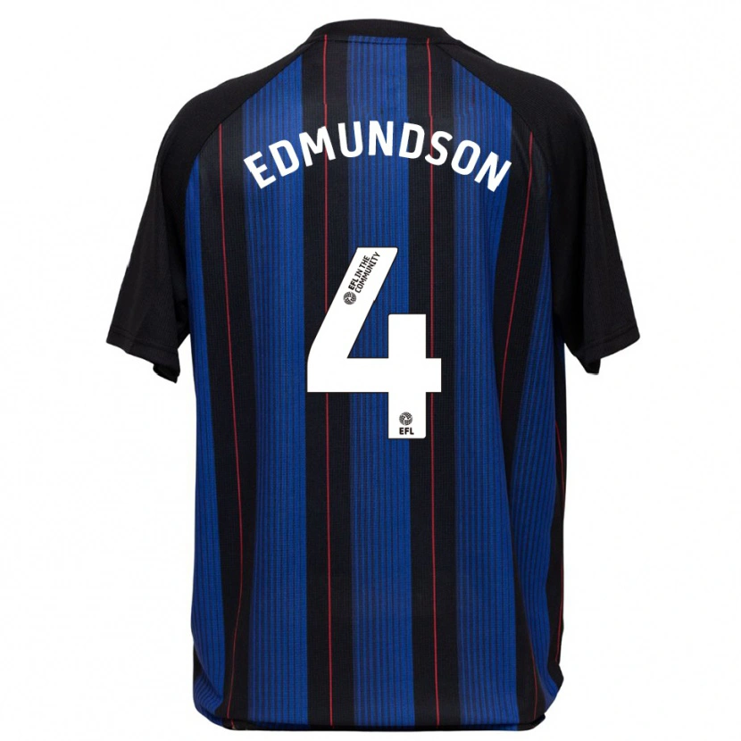Danxen Hombre Camiseta Logan Edmundson #4 Azul Negro 2ª Equipación 2025/26 La Camisa México