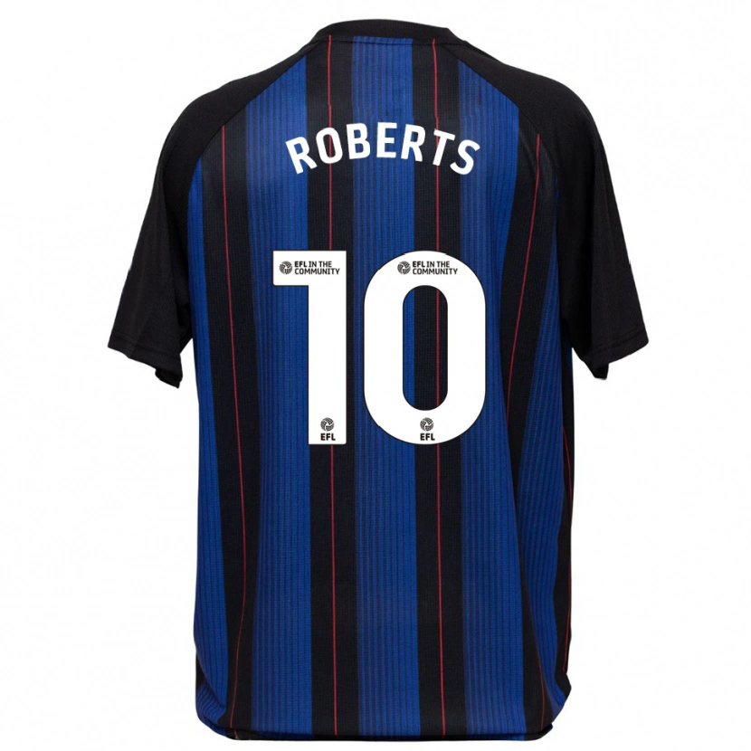 Danxen Hombre Camiseta Joe Roberts #10 Azul Negro 2ª Equipación 2025/26 La Camisa México