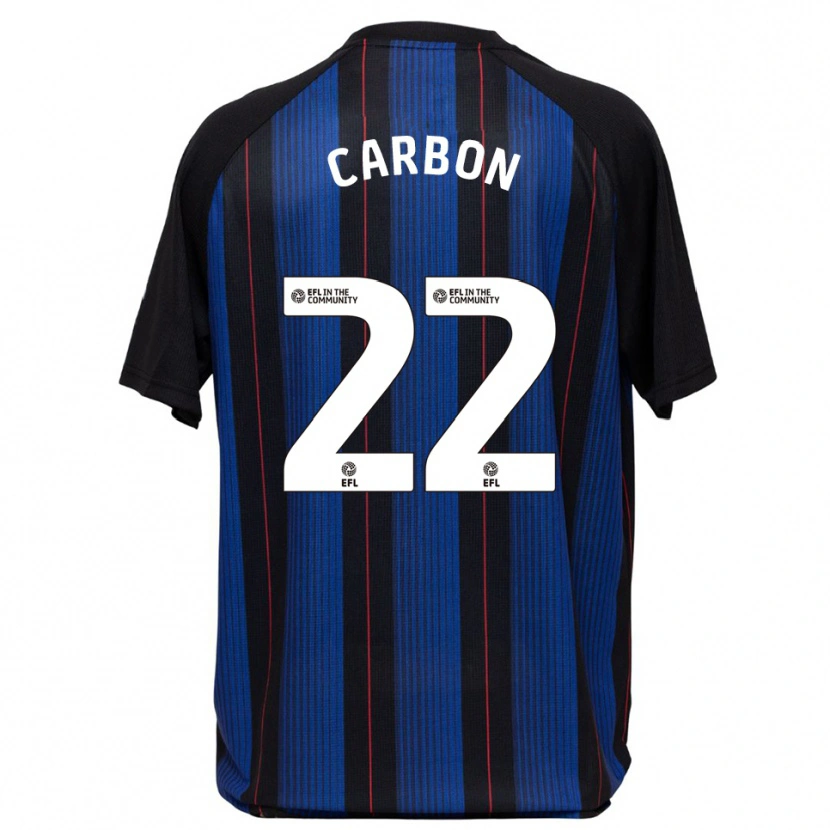 Danxen Hombre Camiseta Jayden Carbon #22 Azul Negro 2ª Equipación 2025/26 La Camisa México