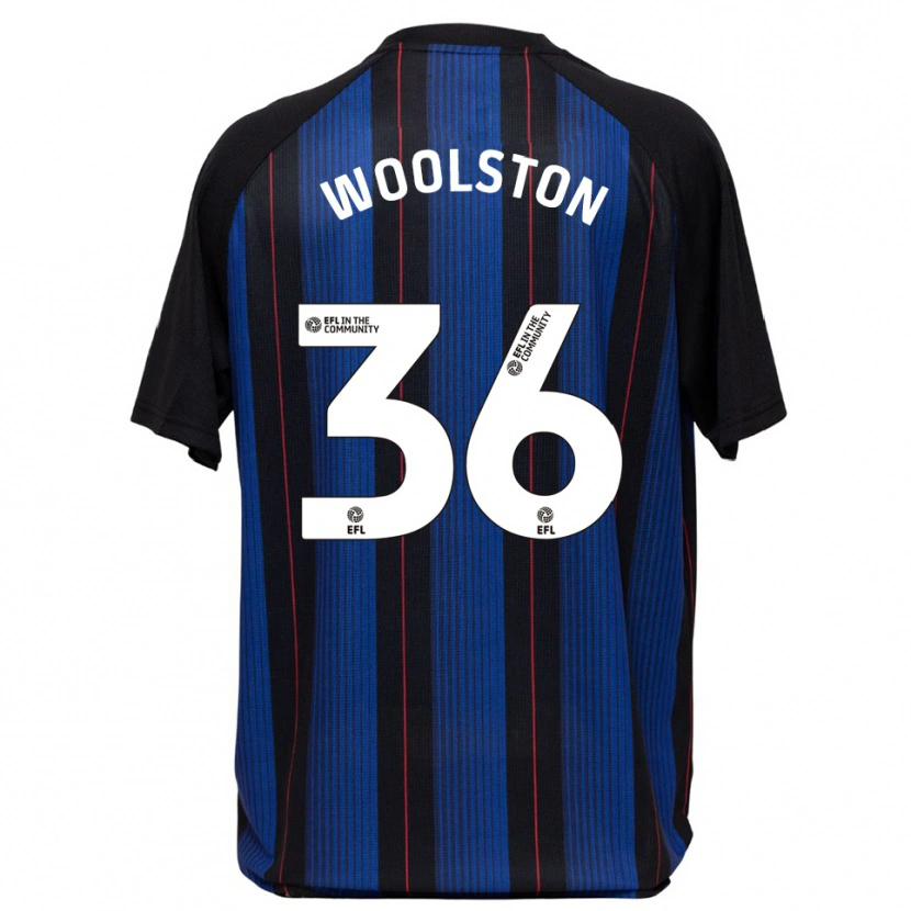Danxen Hombre Camiseta Luke Woolston #36 Azul Negro 2ª Equipación 2025/26 La Camisa México