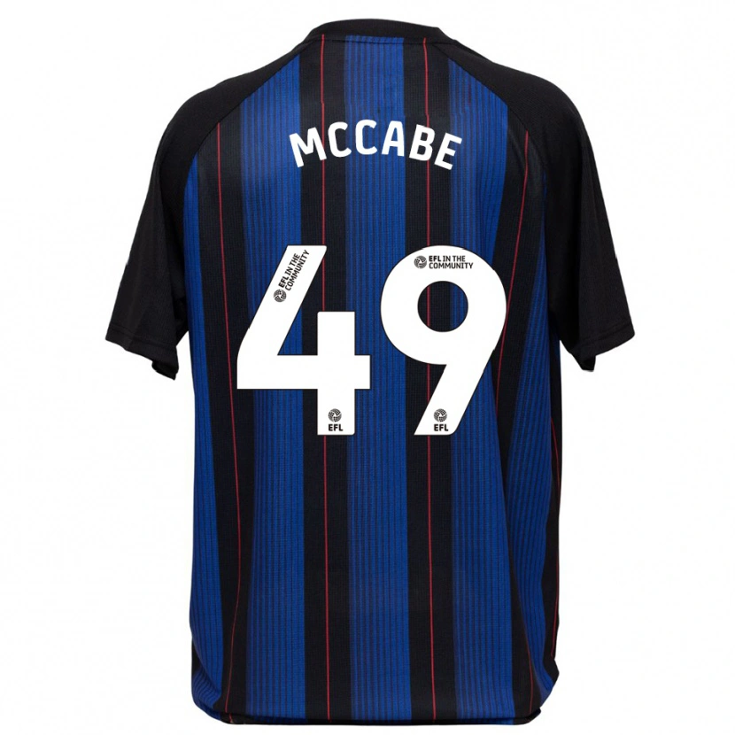 Danxen Hombre Camiseta Law Mccabe #49 Azul Negro 2ª Equipación 2025/26 La Camisa México