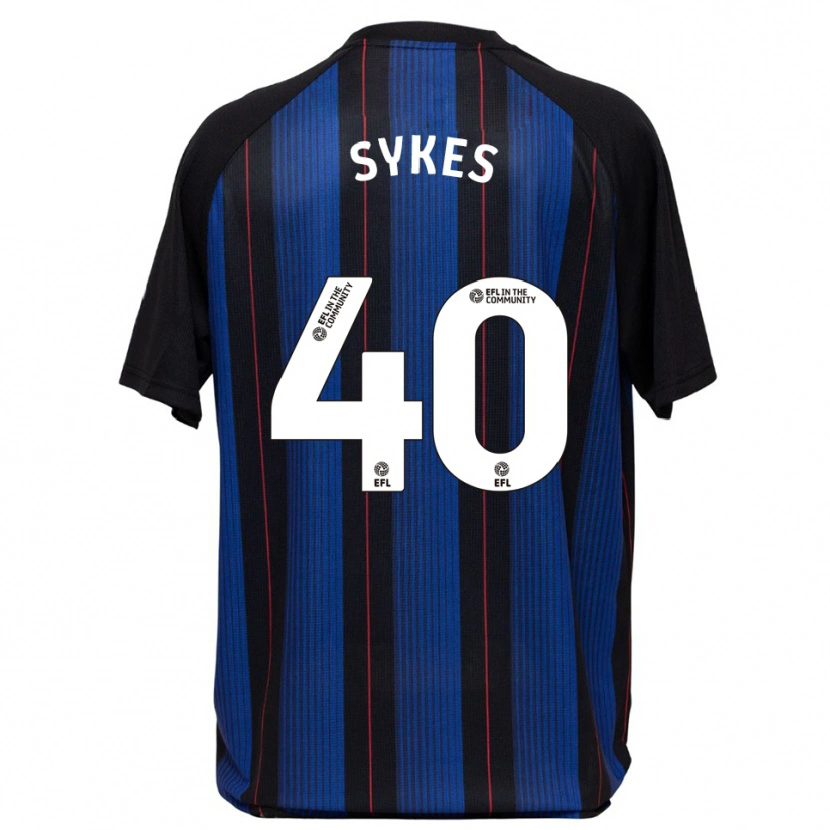 Danxen Hombre Camiseta Cain Sykes #40 Azul Negro 2ª Equipación 2025/26 La Camisa México