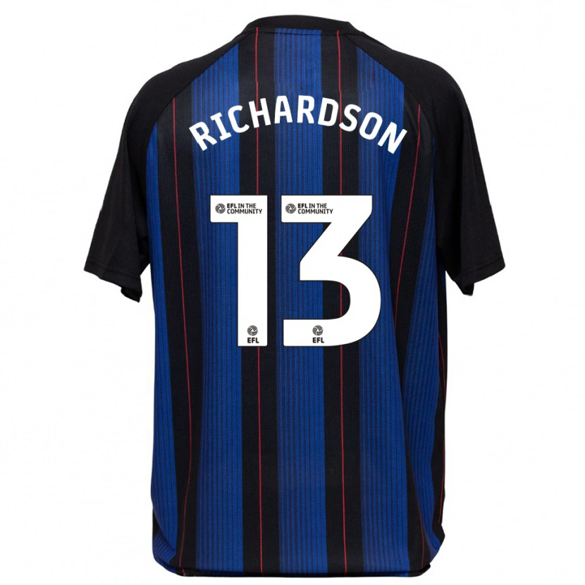 Danxen Hombre Camiseta Joseph Richardson #13 Azul Negro 2ª Equipación 2025/26 La Camisa México