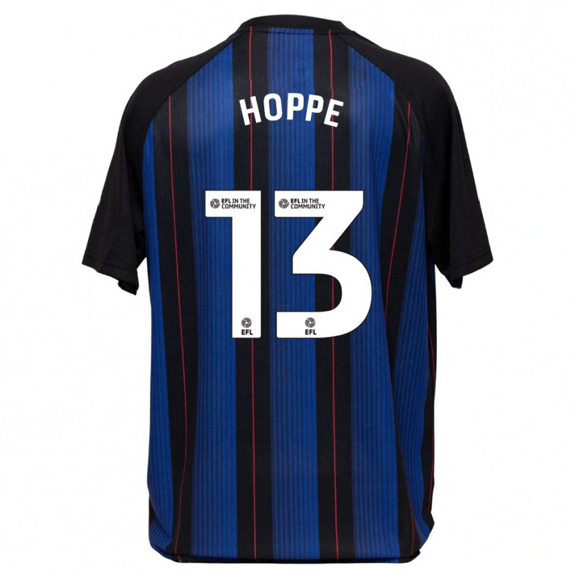 Danxen Hombre Camiseta Matthew Hoppe #13 Azul Negro 2ª Equipación 2025/26 La Camisa México